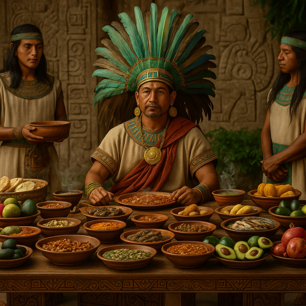 El lujo prehispánico: así eran los banquetes de Moctezuma